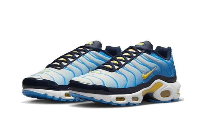 Nike Laceless Running Shoes Nike Air Max Plus University Blue Topaz Gold