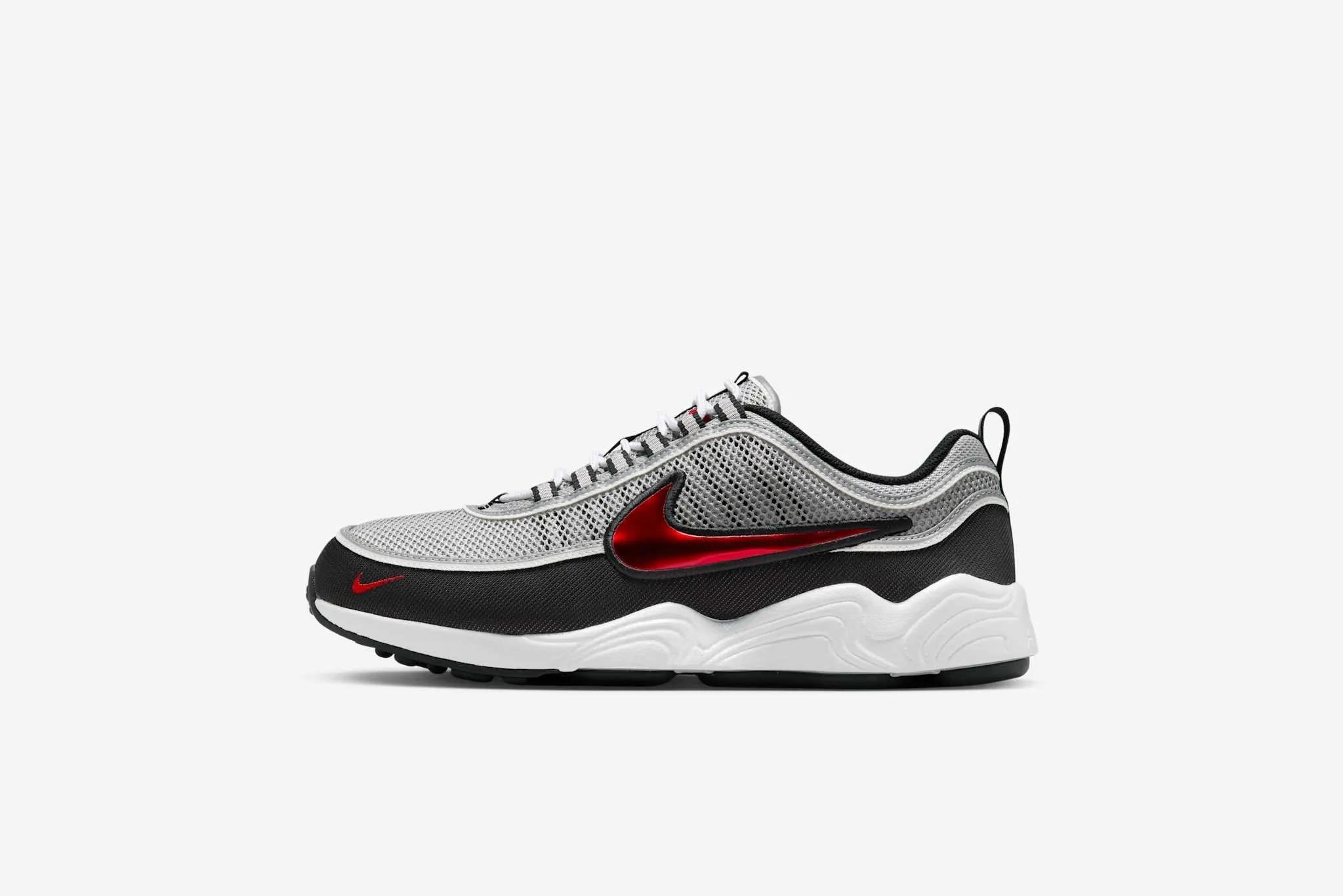 Nike "Air Zoom Spiridon SP" M - Metallic Silver / Sport Red Nike Shoes Futsal