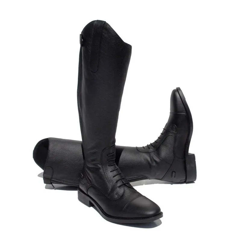 Leather High Boots Knee Rhinegold 'Elite' Luxus Extra Short Black Soft Long Leather Riding Boots