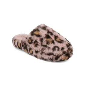 SLED - BLUSH/LEOPARD Fur Slip On