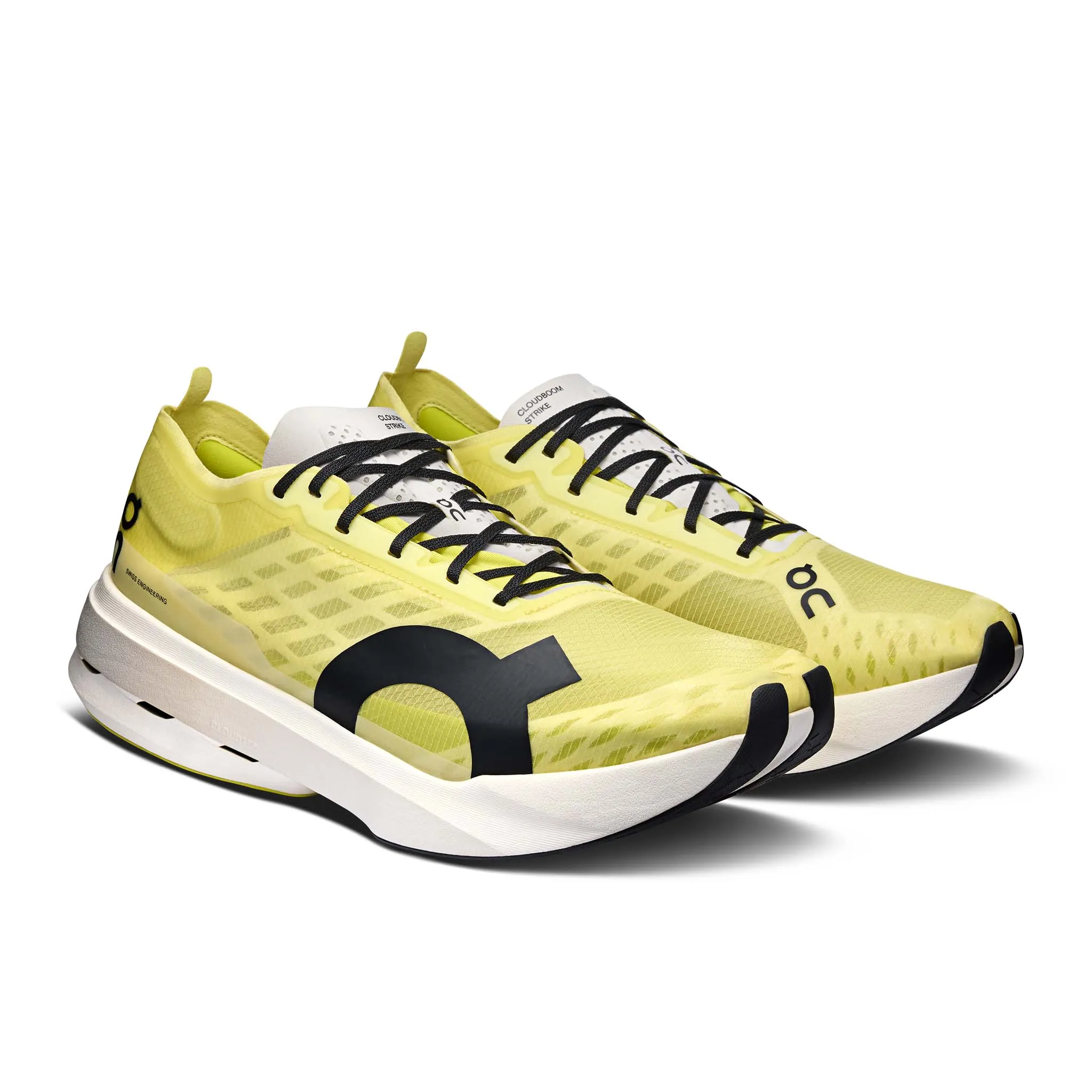 On | Men's Cloudboom Strike Running Shoes - Limelight/Wolf Running Shoes Vintage