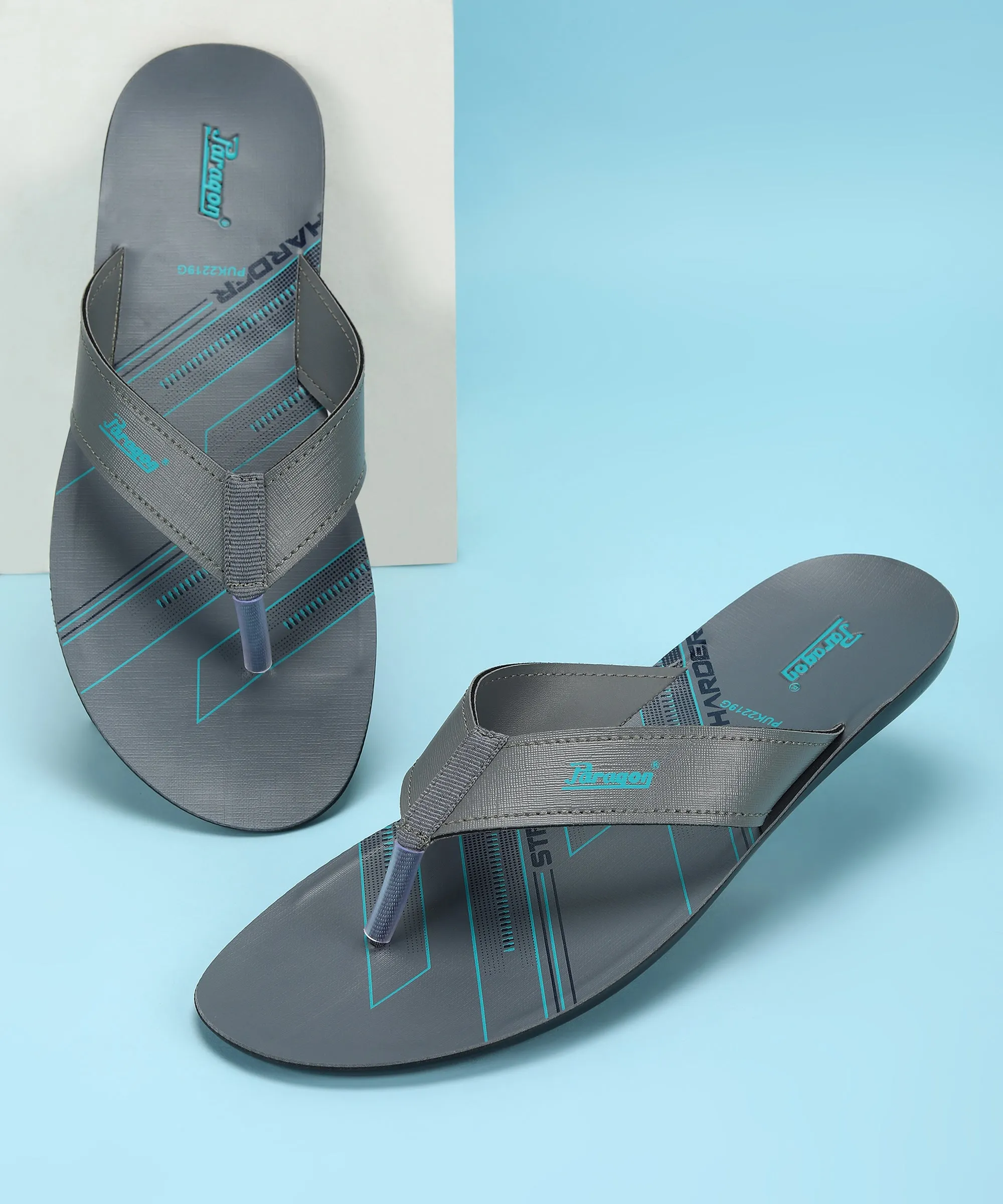 Paragon  PUK2219G Men Stylish Lightweight Flipflops | Casual & Comfortable Daily-wear Slippers for Indoor & Outdoor | For Everyday Use Oxygen Flip Flops