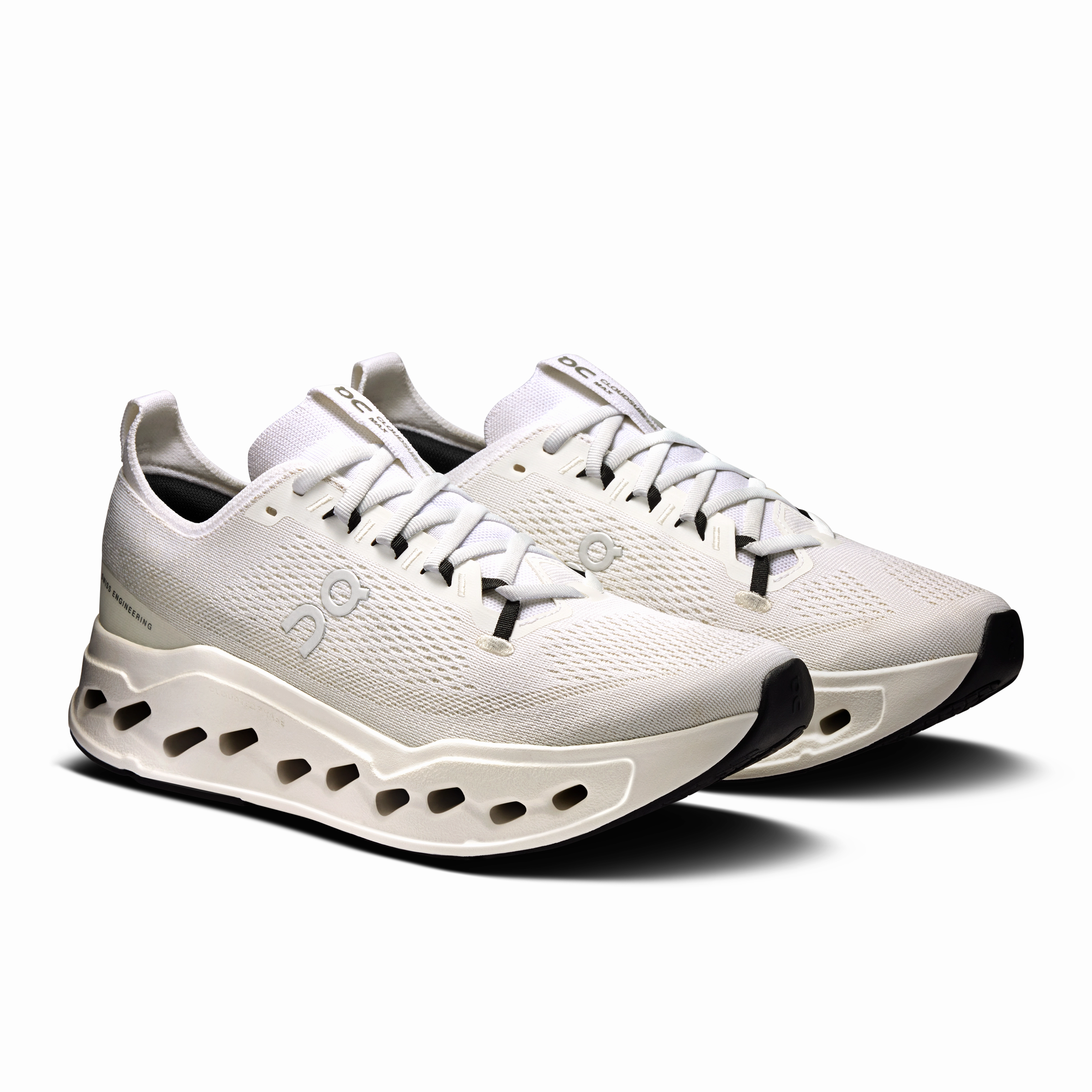 Running Shoes On On Running Men's Cloudsurfer Max Wide Shoes - White / White