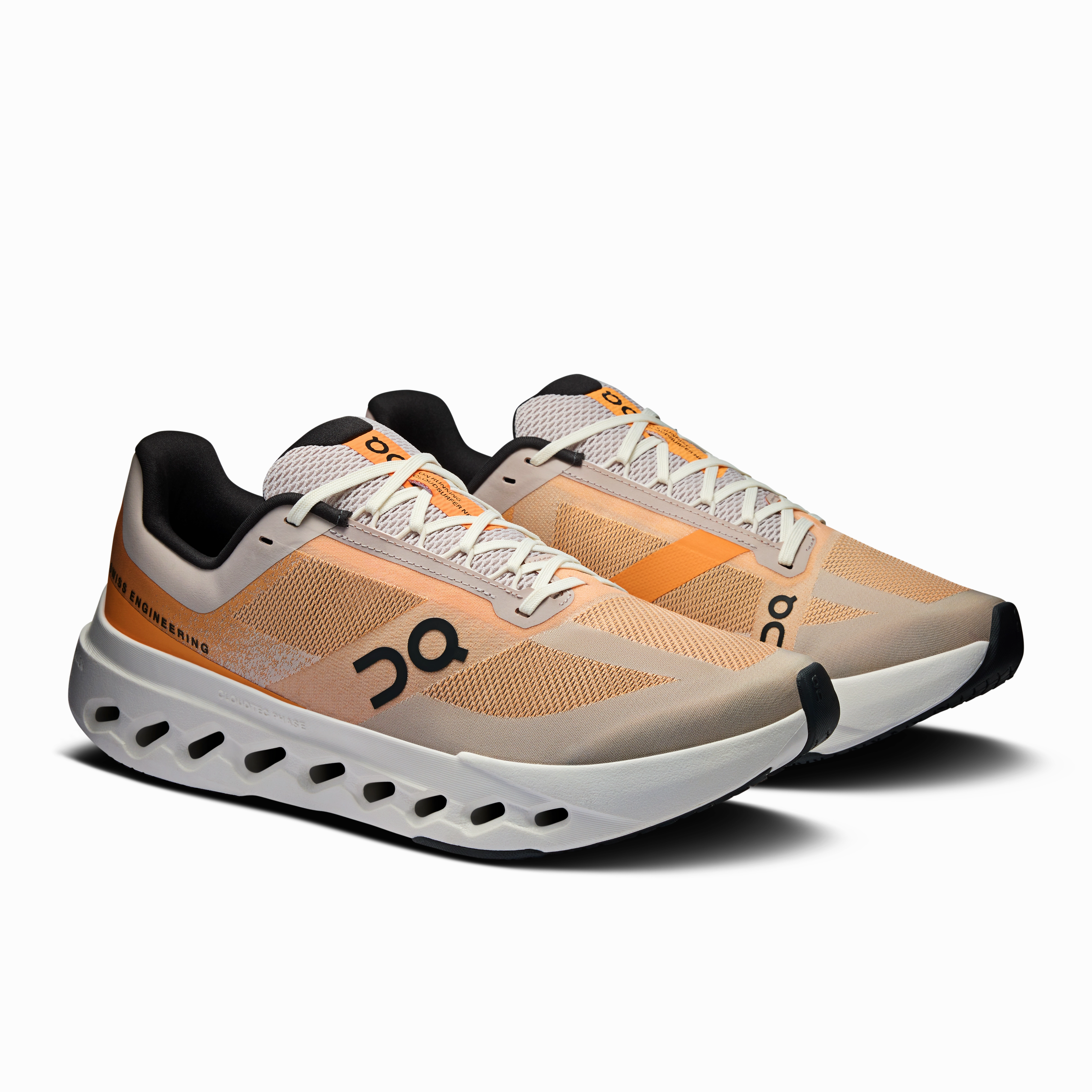 Best Running Shoes For Heavy Runners With Bad Knees On Running Men's Cloudsurfer Next Shoes - Tangerine / Ivory