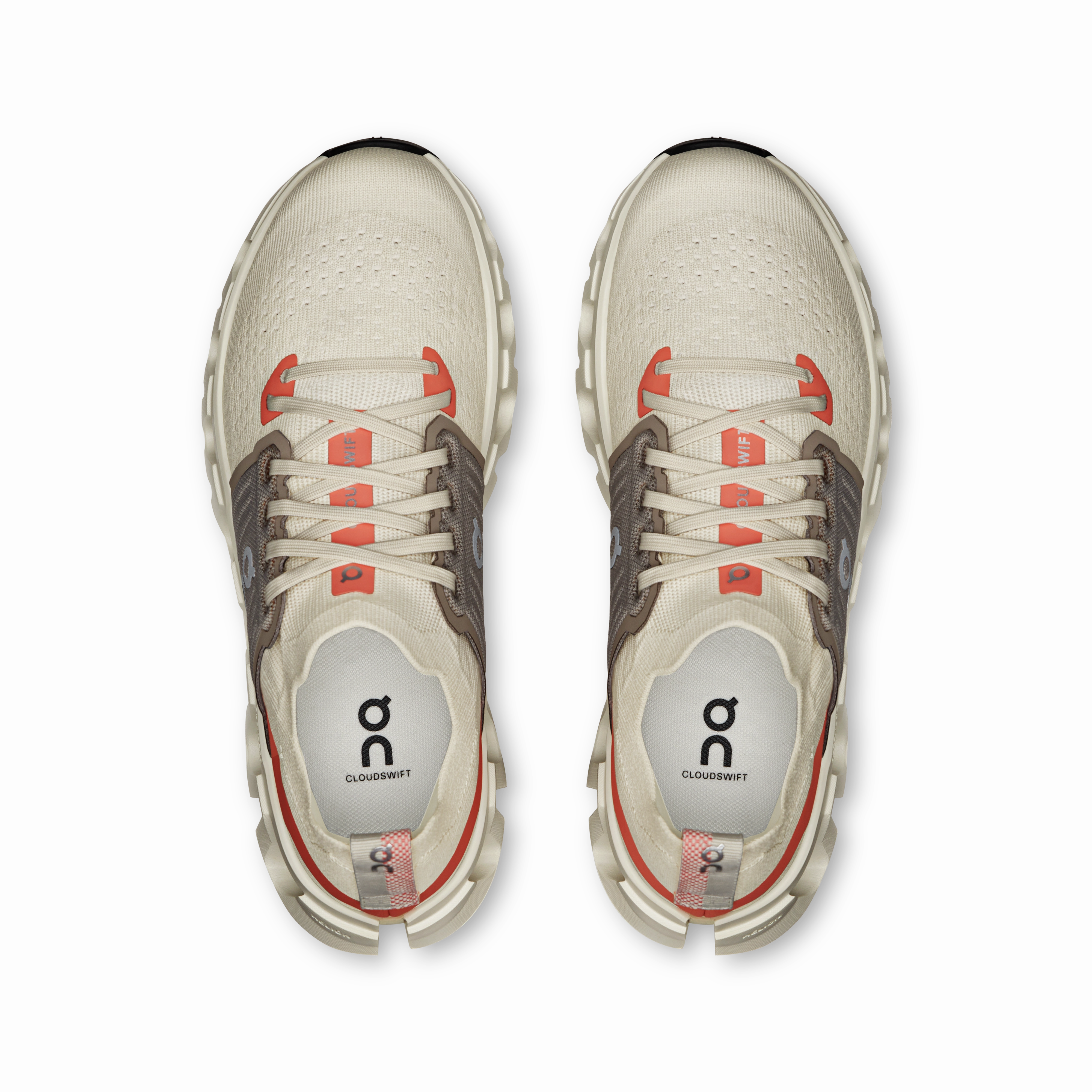 On Running Women's Cloudswift 4 Shoes - Cream / Salmon Over Pronation Running Shoes