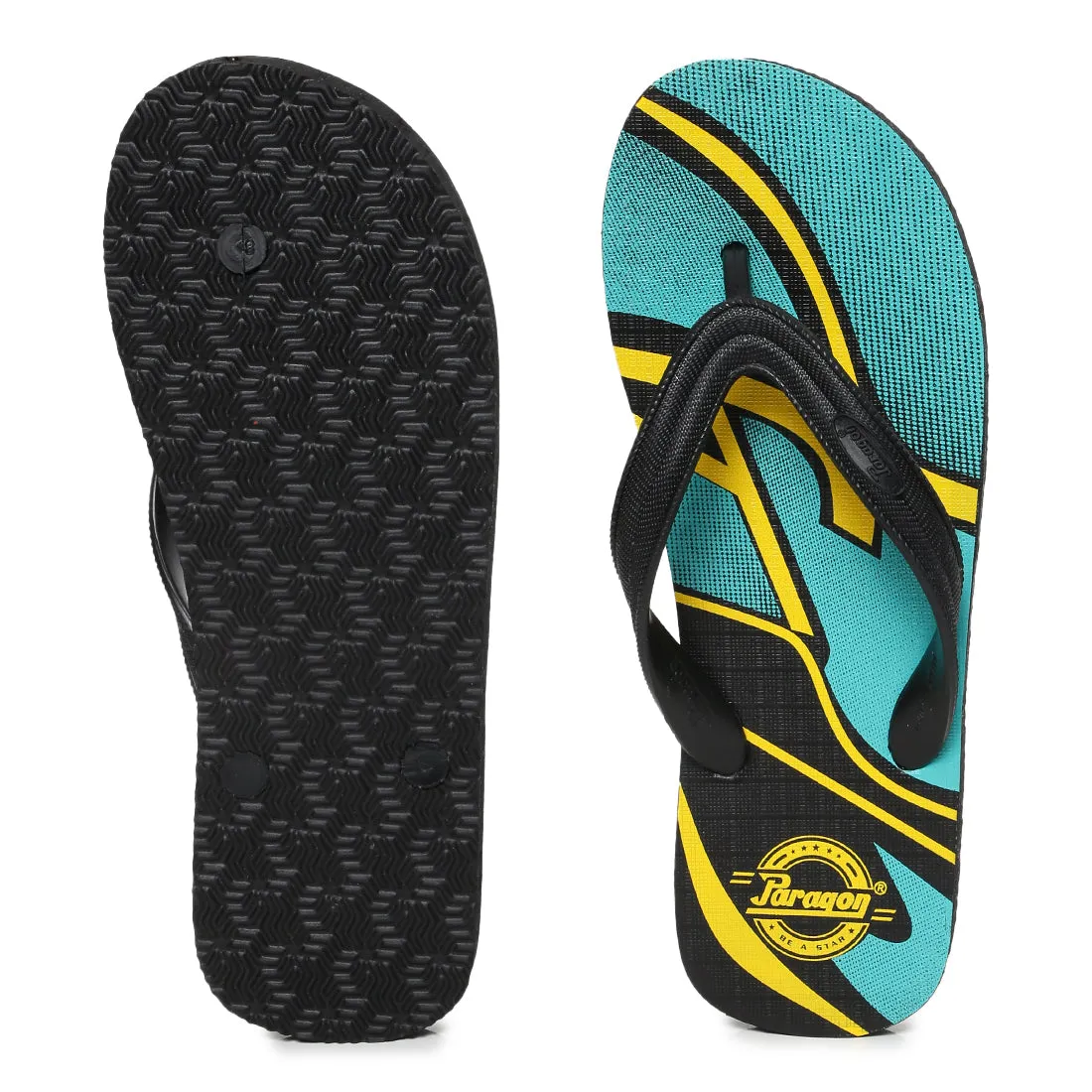 Paragon  HWK3718G Men Stylish Lightweight Flipflops | Casual & Comfortable Daily-wear Slippers for Indoor & Outdoor | For Everyday Use Flip Flops Stuck In Glue