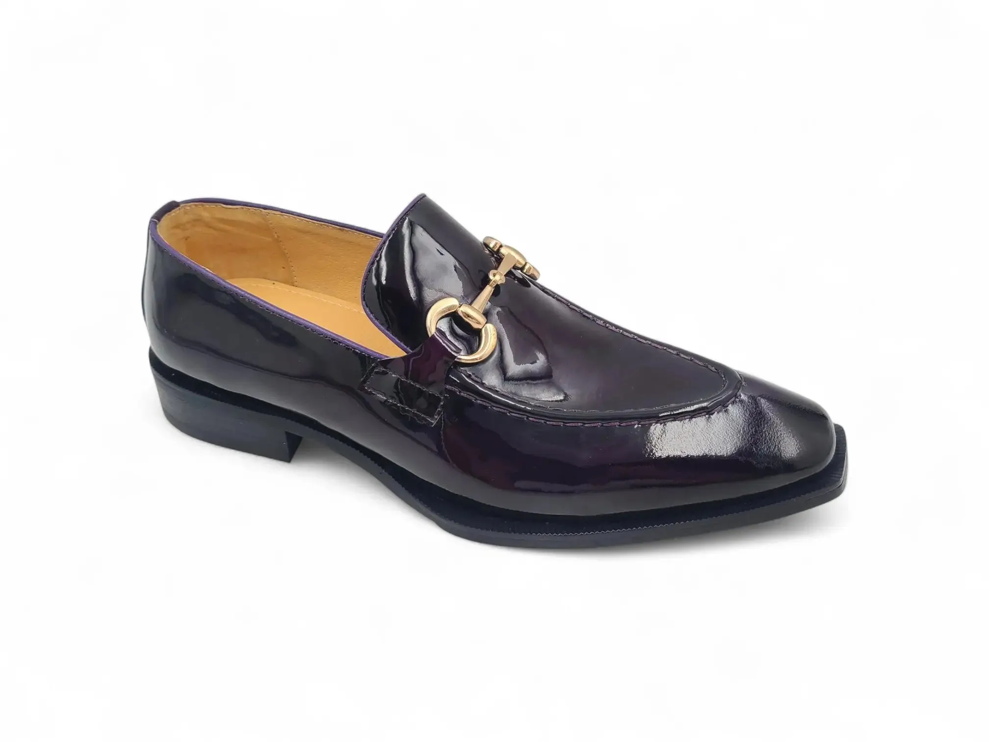 Patent Leather Buckle Loafer Van Loafers
