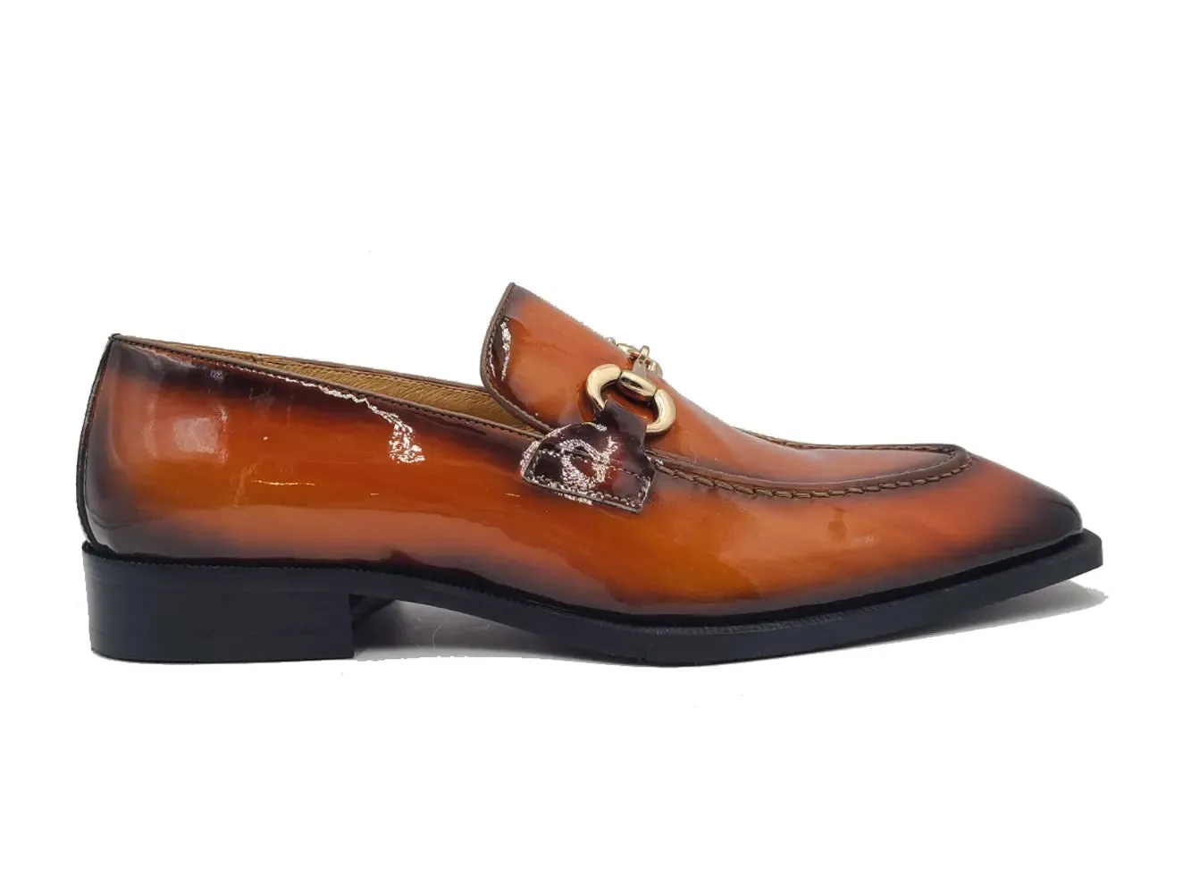 Rossini Loafers Patent Leather Buckle Loafer