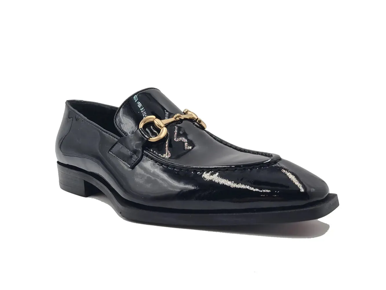 Patent Leather Buckle Loafer Loafers Wide Width