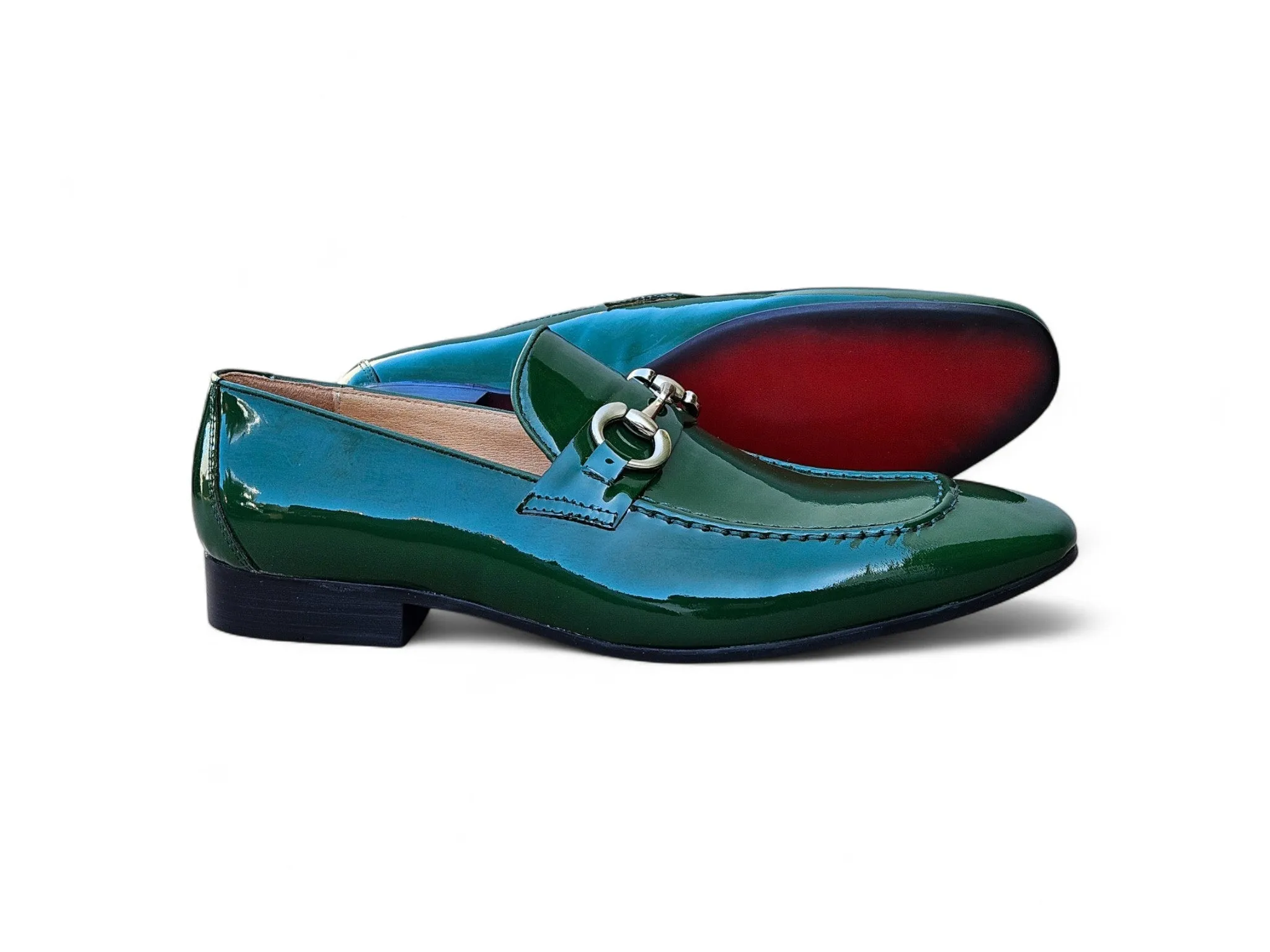 Patent Leather Horse Bit Loafer Orthopedic Loafers In Breathable Leather