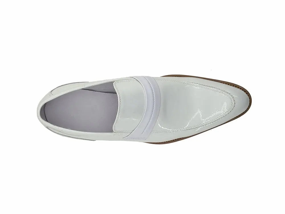 Edelman Loafers Patent Leather Tuxedo Penny Loafer