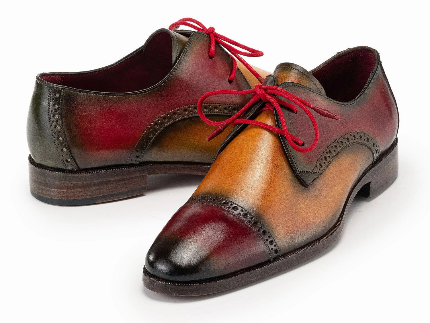 Paul Parkman Men's Cap Toe Derby Shoes in Multiple Colors Buy Knotty Derby Shoes