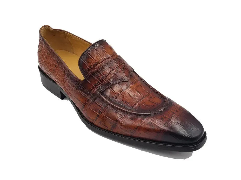 Penny Loafer Features Alligator Embossed Calfskin 1906l Loafers