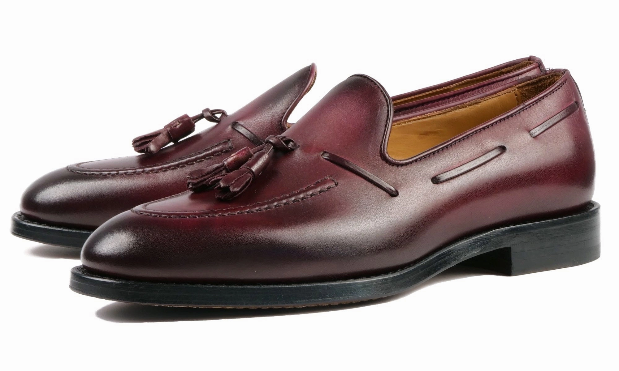Traveler Penny Loafers Suede Henley Tassel Loafer Oxblood
