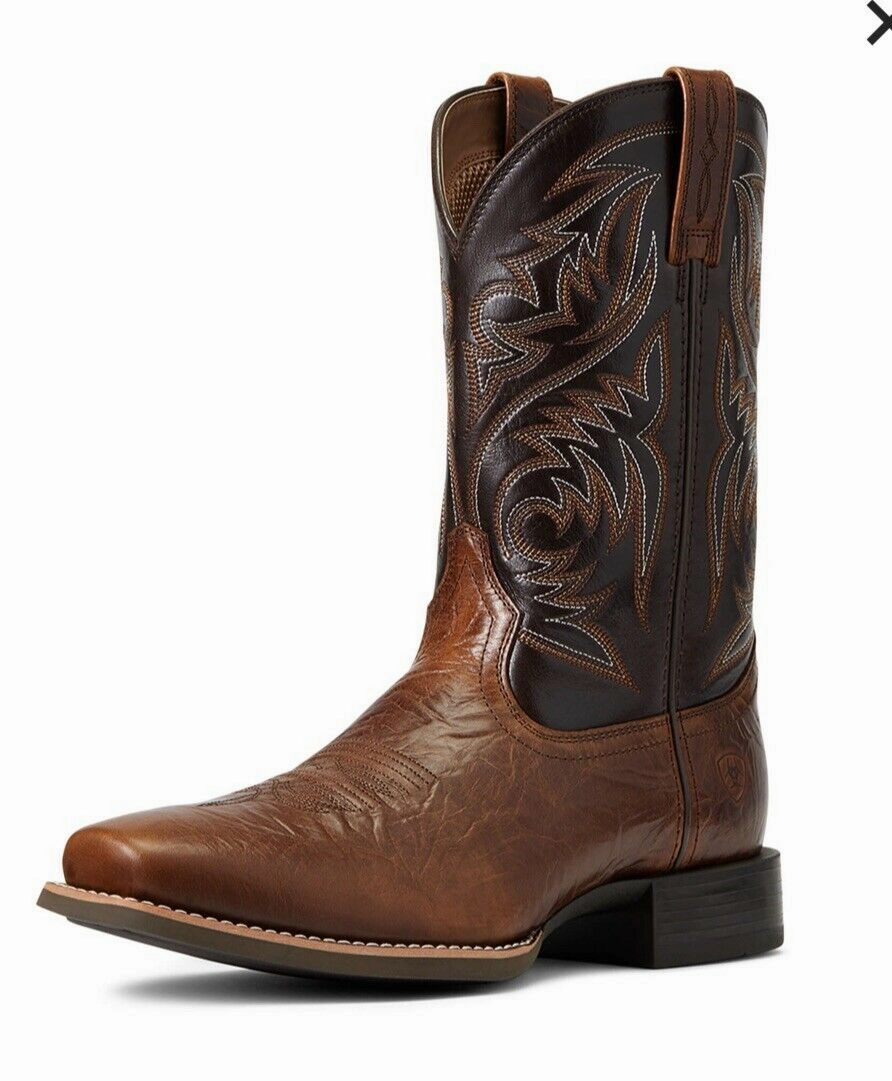 Ariat Men's Sport Herdsman Western Square Toe Boot PEANUT BUTTER-10040353 Shoes That Go With Dresses