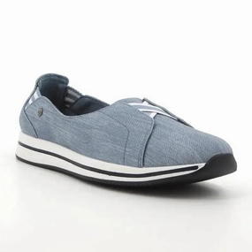 Pierre Cardin Josephine El Slip On - Denim Childrens Brogues