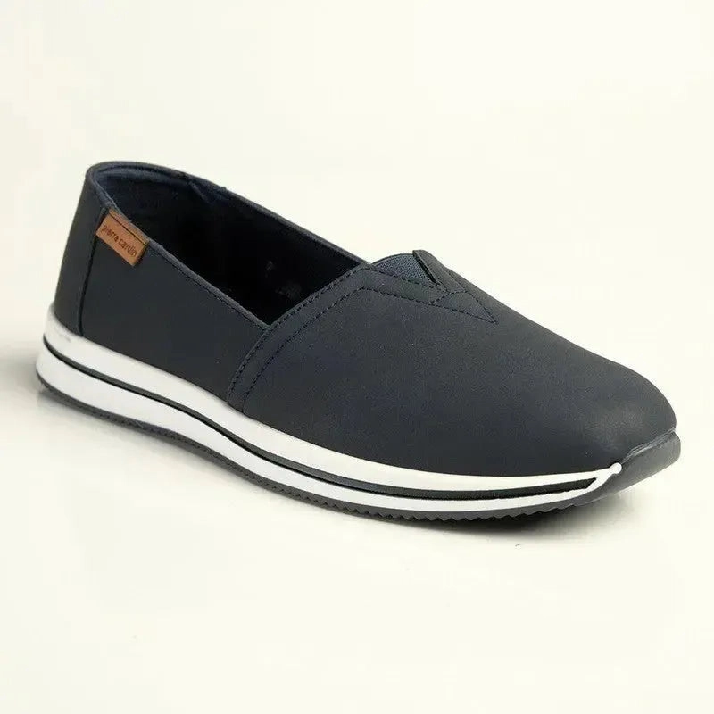 Ikon Brogues Shoes Pierre Cardin Josephine Slip On - Navy