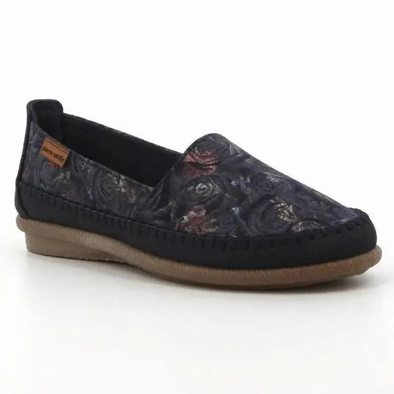 Oxblood Brogue Boots Pierre Cardin Riviera 15 Loafer - Navy Floral