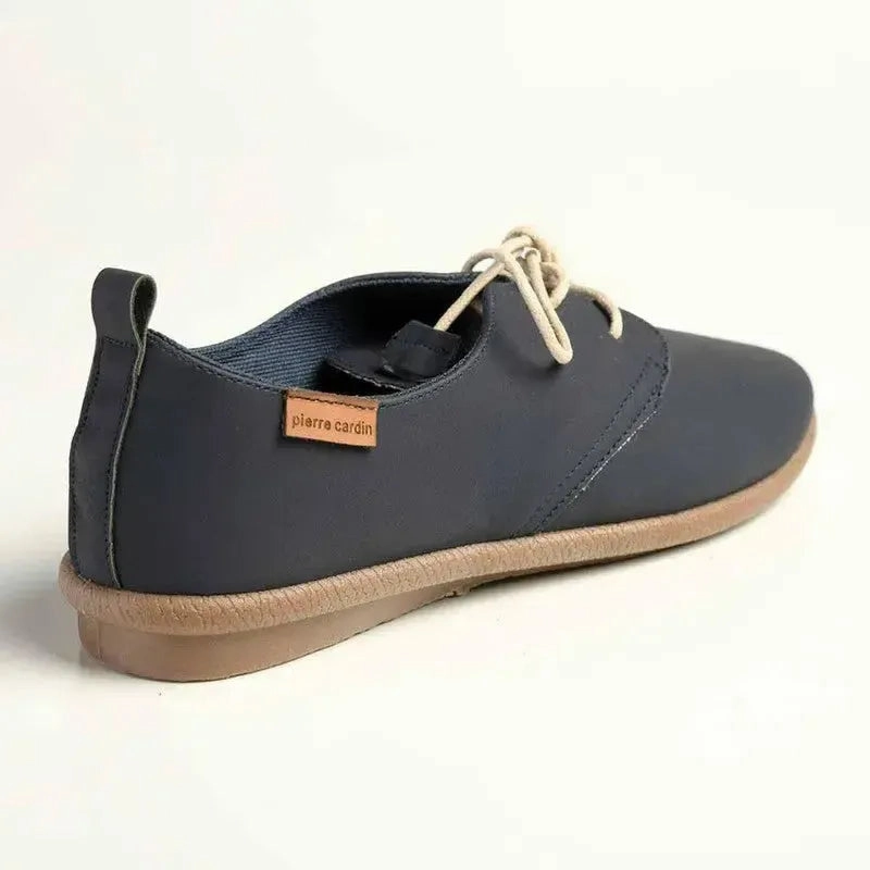 Low Heel Brogues Pierre Cardin Riviera Lace Up - Navy