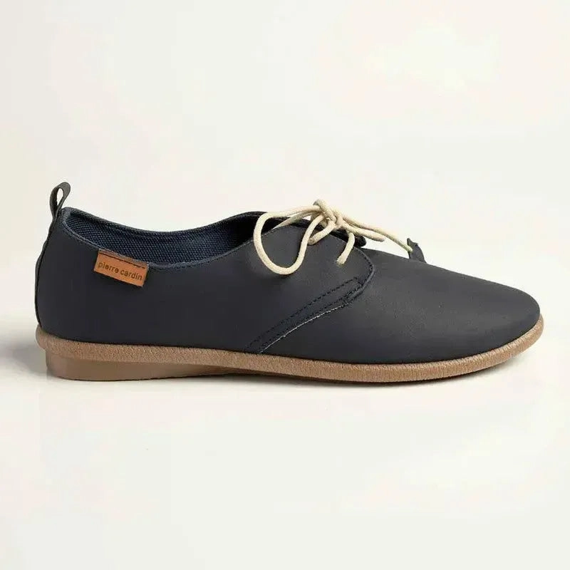 Pierre Cardin Riviera Lace Up - Navy Dark Brown Brogues
