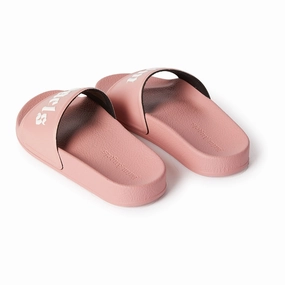 Pink Flat Slides Flat Gladiator Shoes
