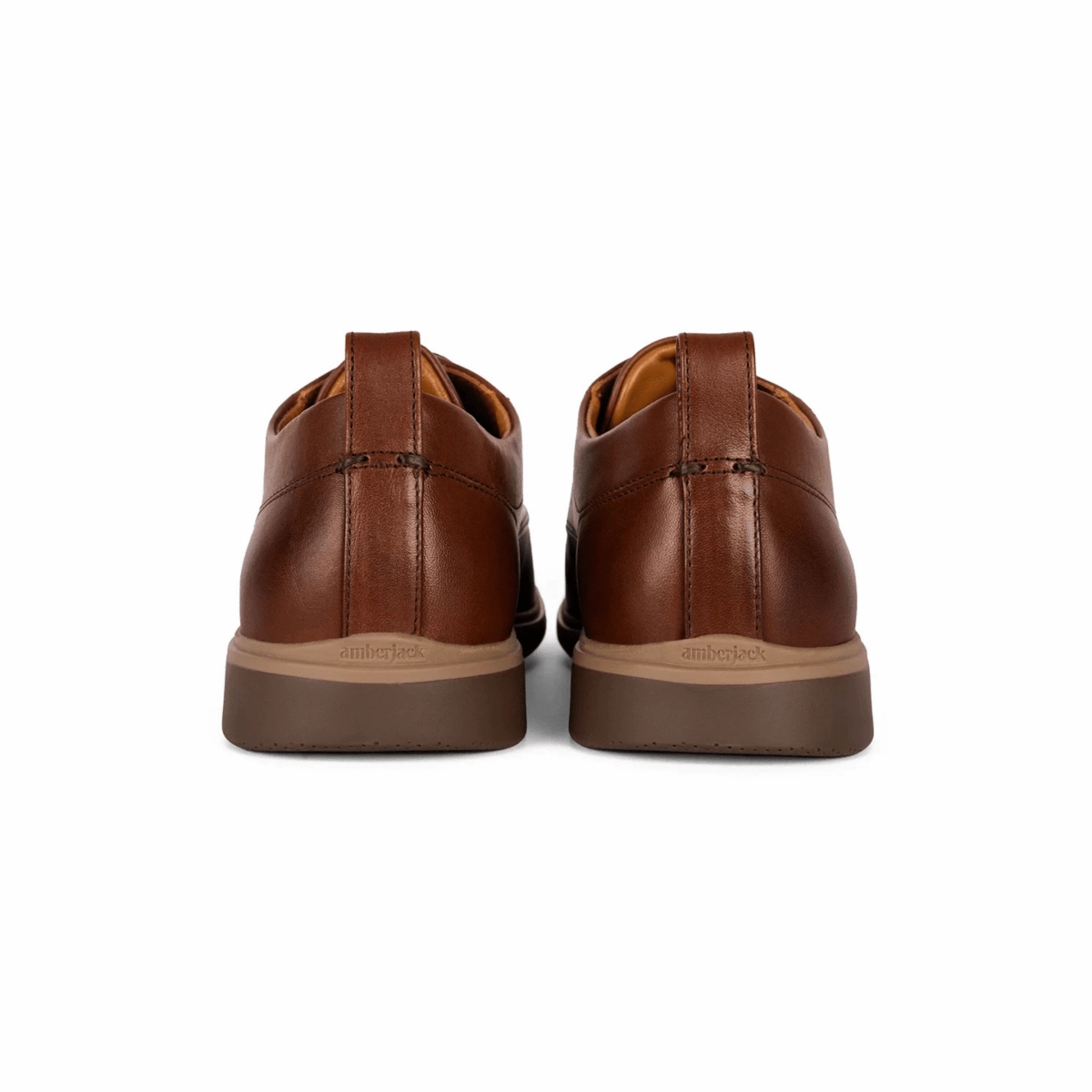 Amberjack Men's The Original Chestnut Leather Lace-up Platform Oxford