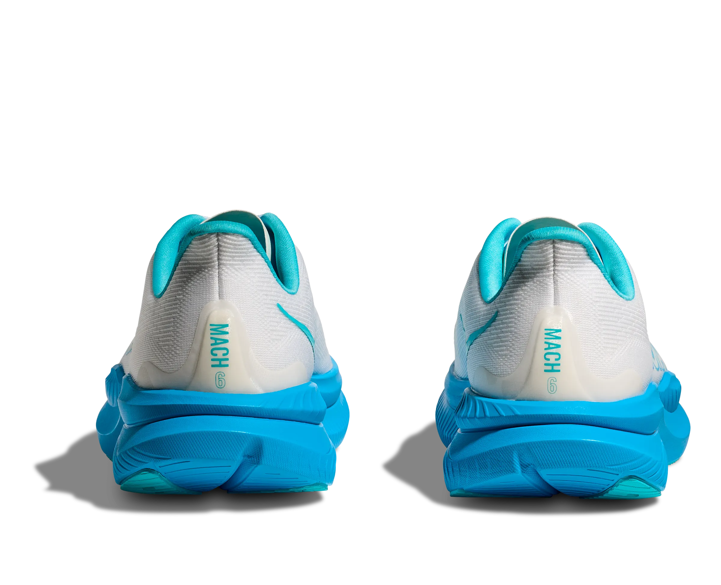 Best Running Shoe For Bad Ankles HOKA Men's Mach 6 - WHITE / SKYWARD BLUE