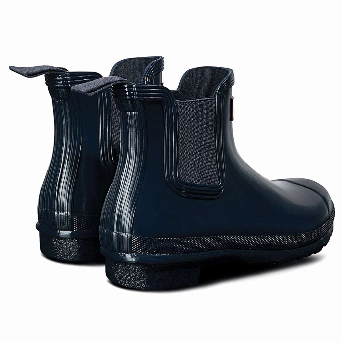 Hunter Original Chelsea Gloss Rubber Women's Wellingtons Navy Boots Chelsea Boots Pinterest