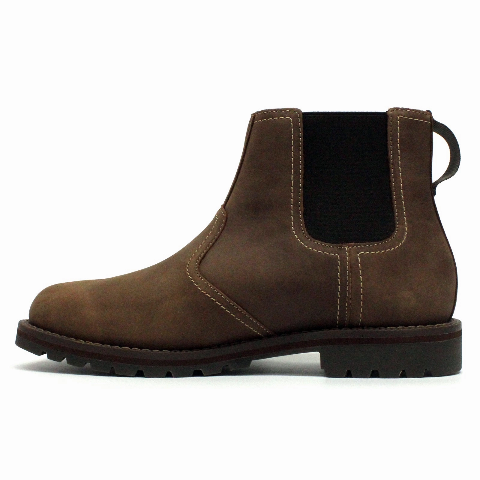 Timberland Larchmont II Leather Textile Men's Slip On Brownie Boots Chain Chelsea Boots Men