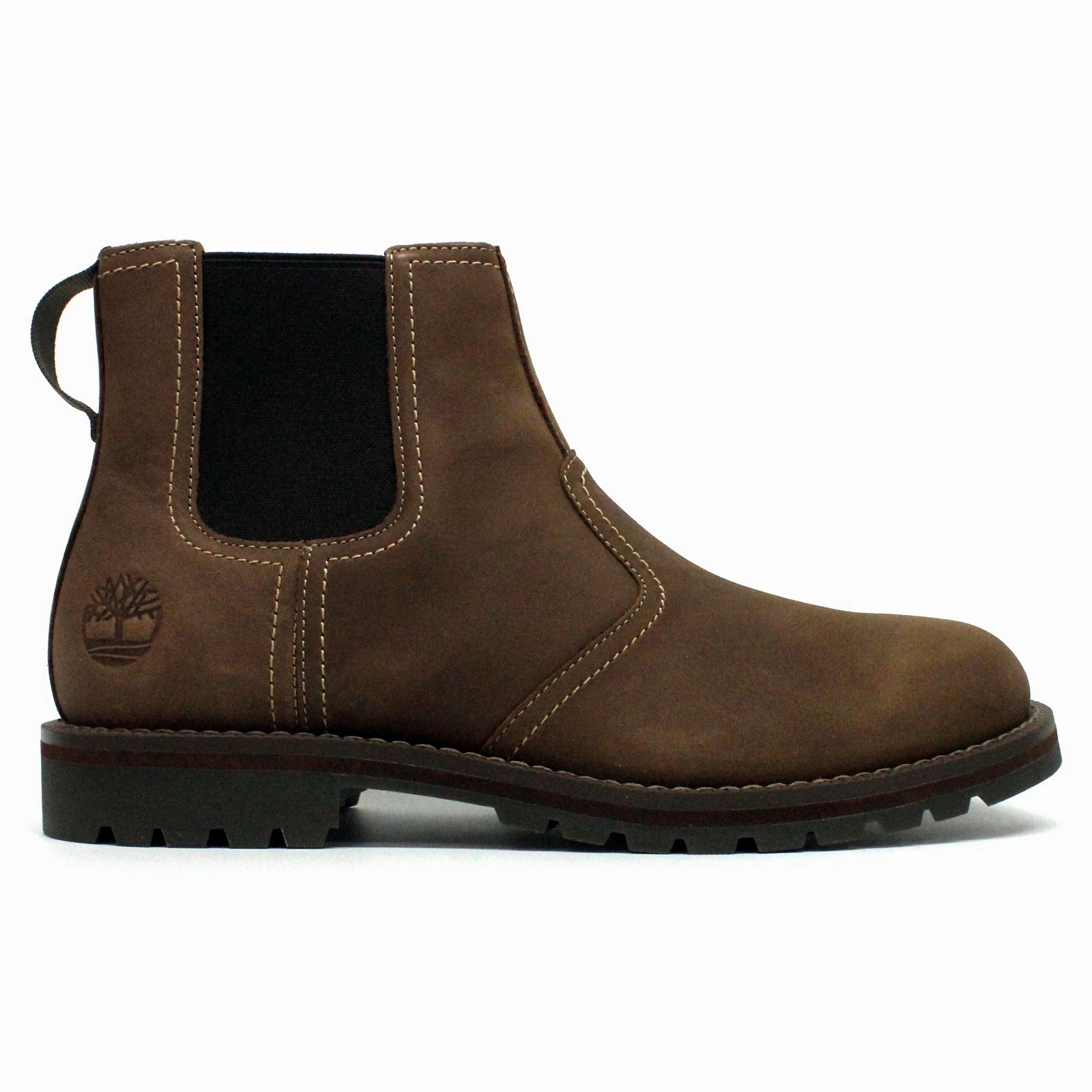 Westward Chelsea Boots Timberland Larchmont II Leather Textile Men's Slip On Brownie Boots