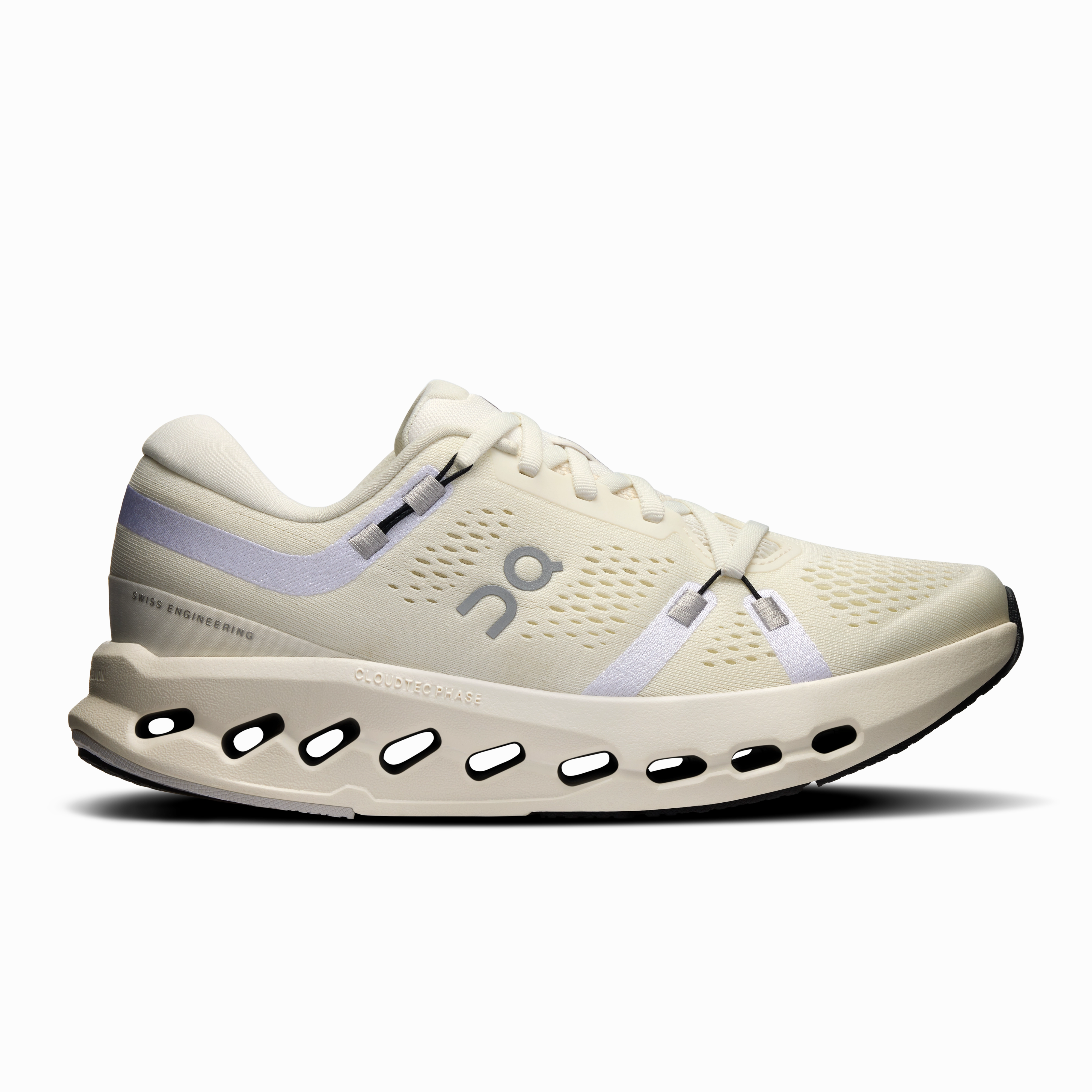 On Running Women's Cloudsurfer 2 Shoes - Ivory / Ivory Best Long Distance Running Shoes
