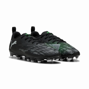 Puma Junior Football Boots Future 8 Play FG/AG Black/Cool Gray/Fluorescent Green Dream Soccer Cleats