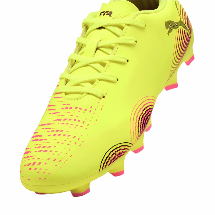 Soccer Cleats Discounts Puma Junior Football Boots Future 8 Play FG/AG Yellow/Black/Sun Struck