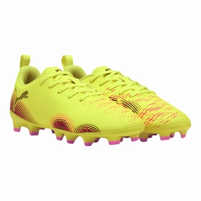 Soccer Football Cleats Puma Junior Football Boots Future 8 Play FG/AG Yellow/Black/Sun Struck