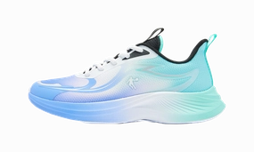 On Cloud Running Shoe QIAODAN Light Speed 1.0 Low top Kids' Running Shoes Light Blue Teenagers