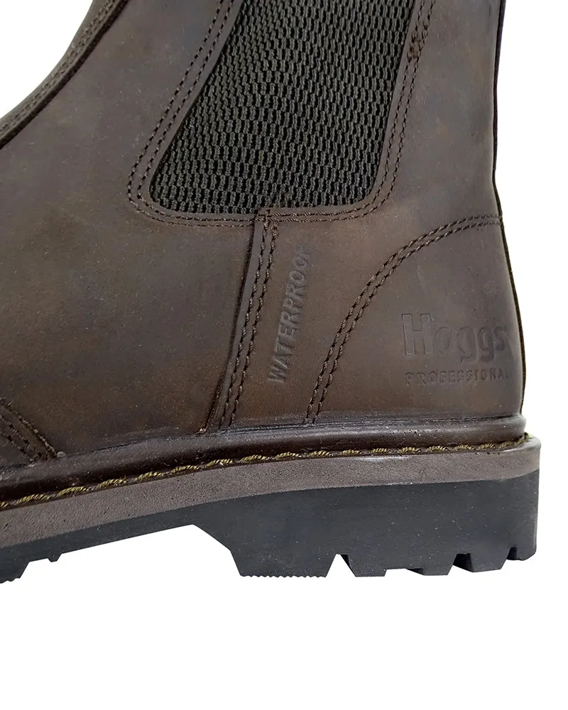 HOGGS OF FIFE Zeus Safety Dealer Boots - Mens - Crazy Horse Brown Childs Cowboy Boots
