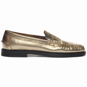 Doc Martens Penny Loafers Dan Met Woman - Gold