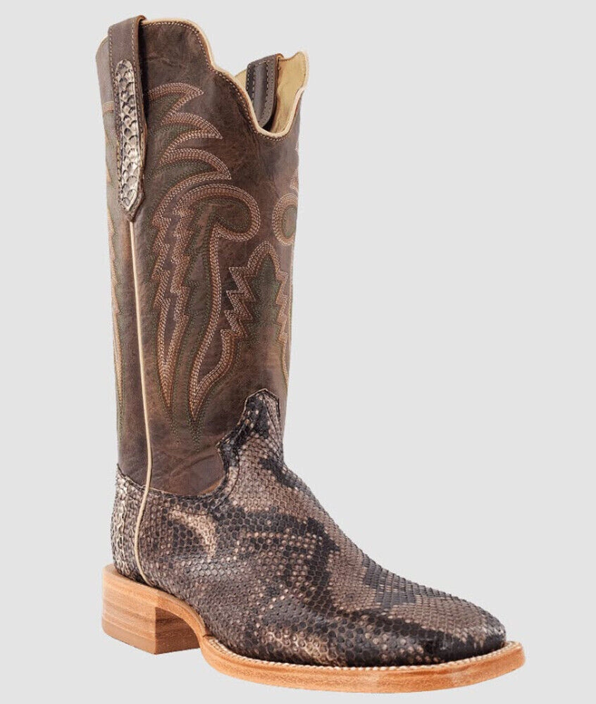 Dress Shoes Modern R. Watson Men's Rustic Python Belly Exotic Boot RW7913-2