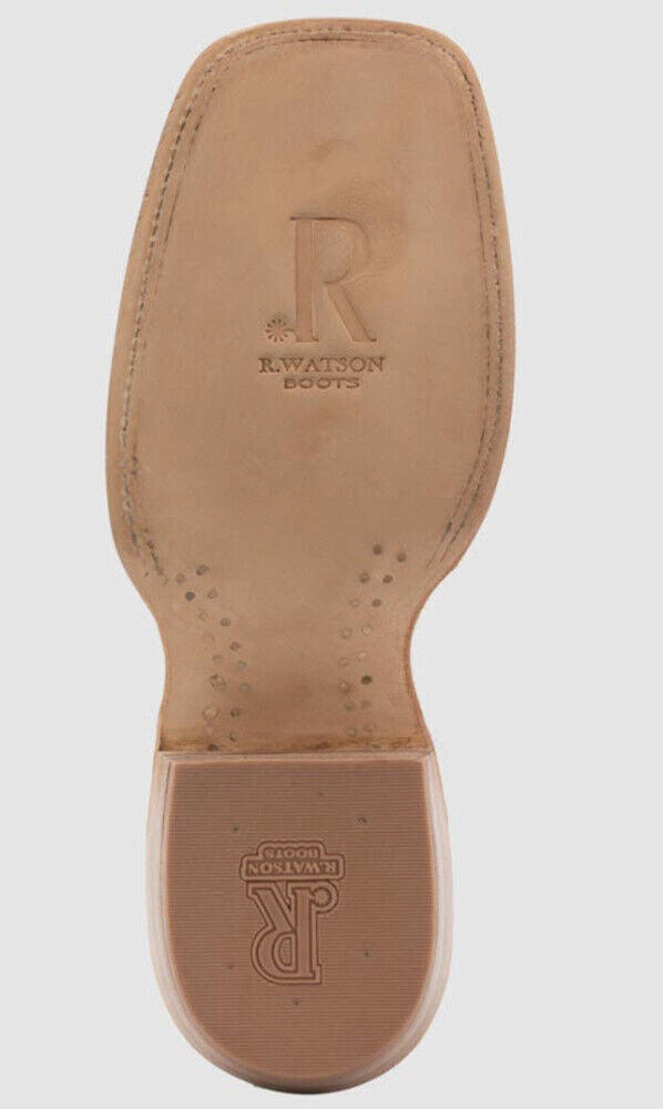 R. Watson Men's Rustic Python Belly Exotic Boot RW7913-2 Dress Pant Shoes