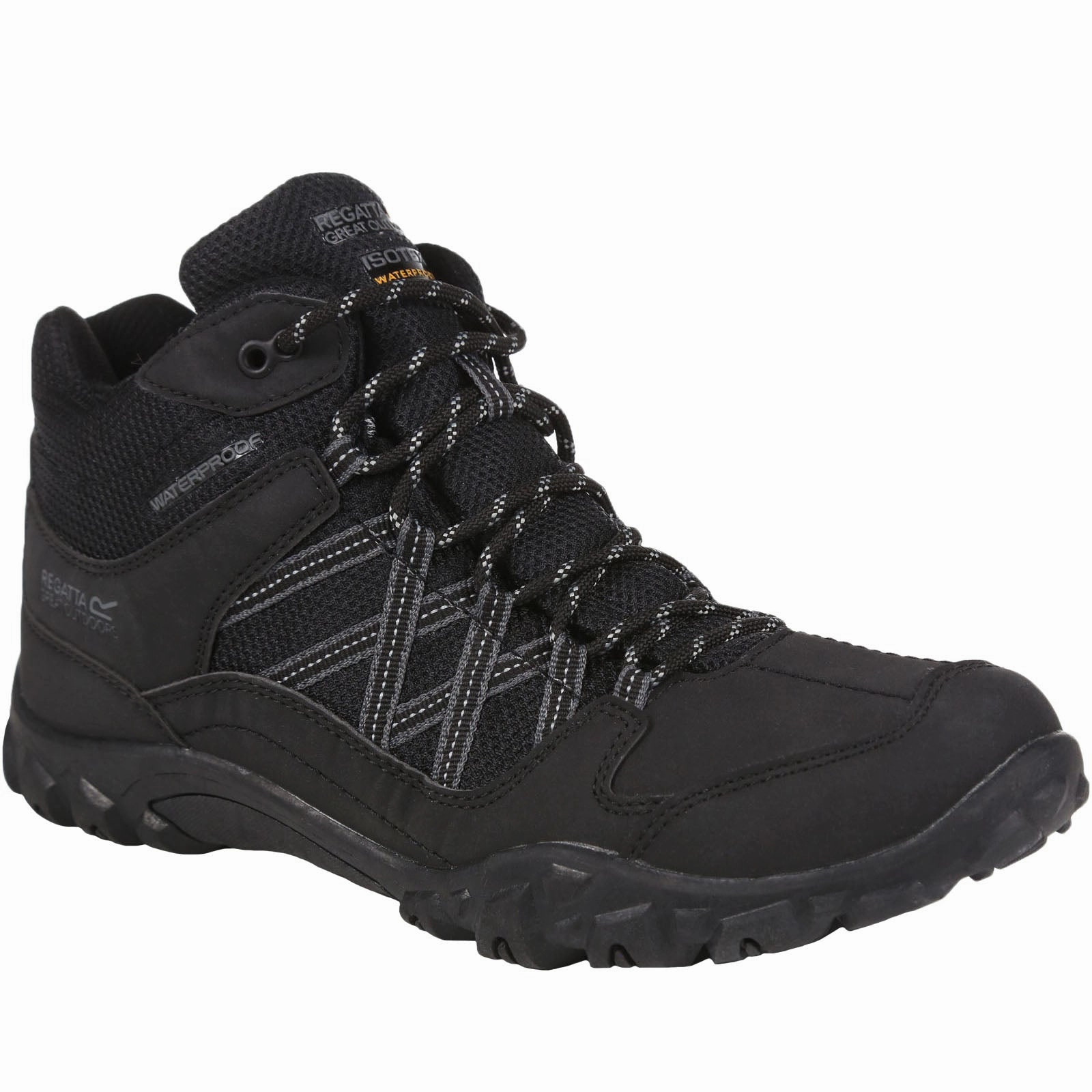 Arizona Hiking Boots Regatta Mens Edgepoint Waterproof Walking Boots - Black