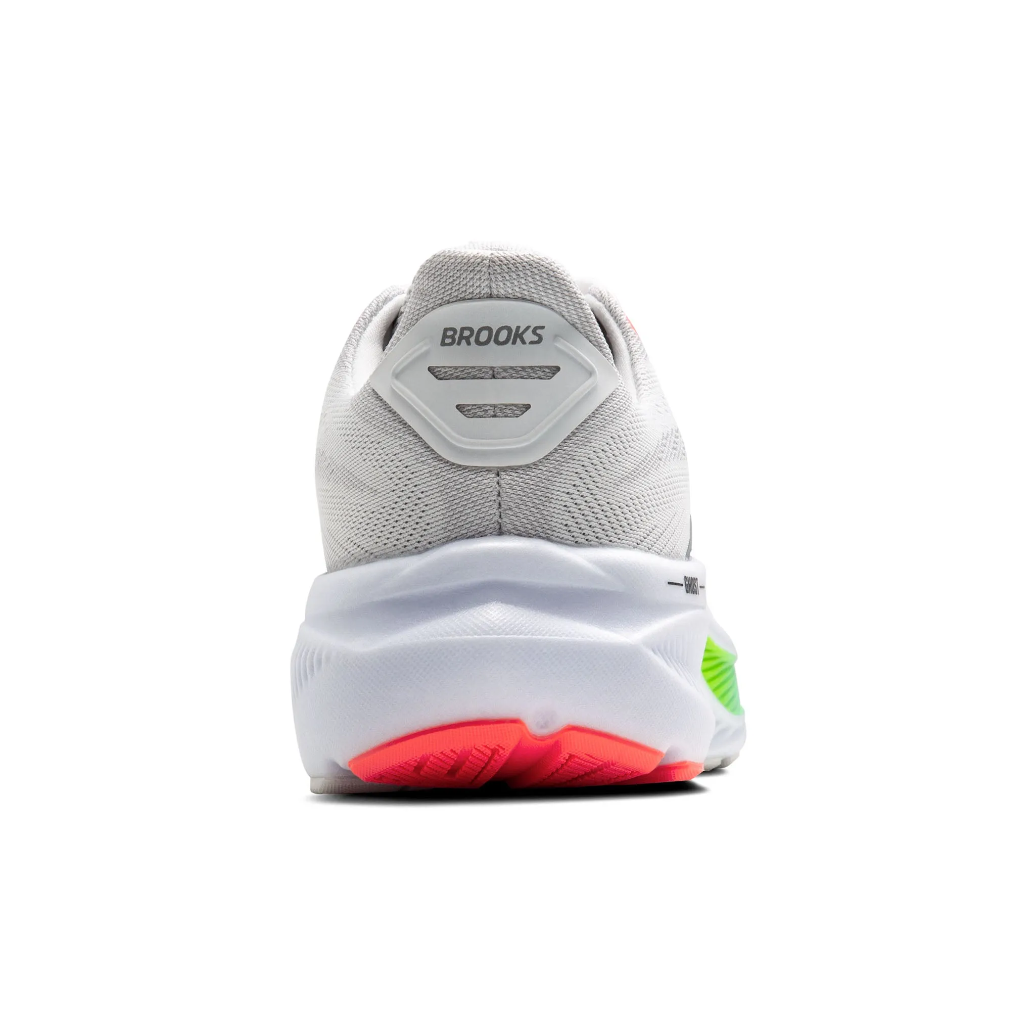 Brooks | Men's Ghost 17 Running Shoes - White/Pink Clay/Gecko Best In Running Shoes