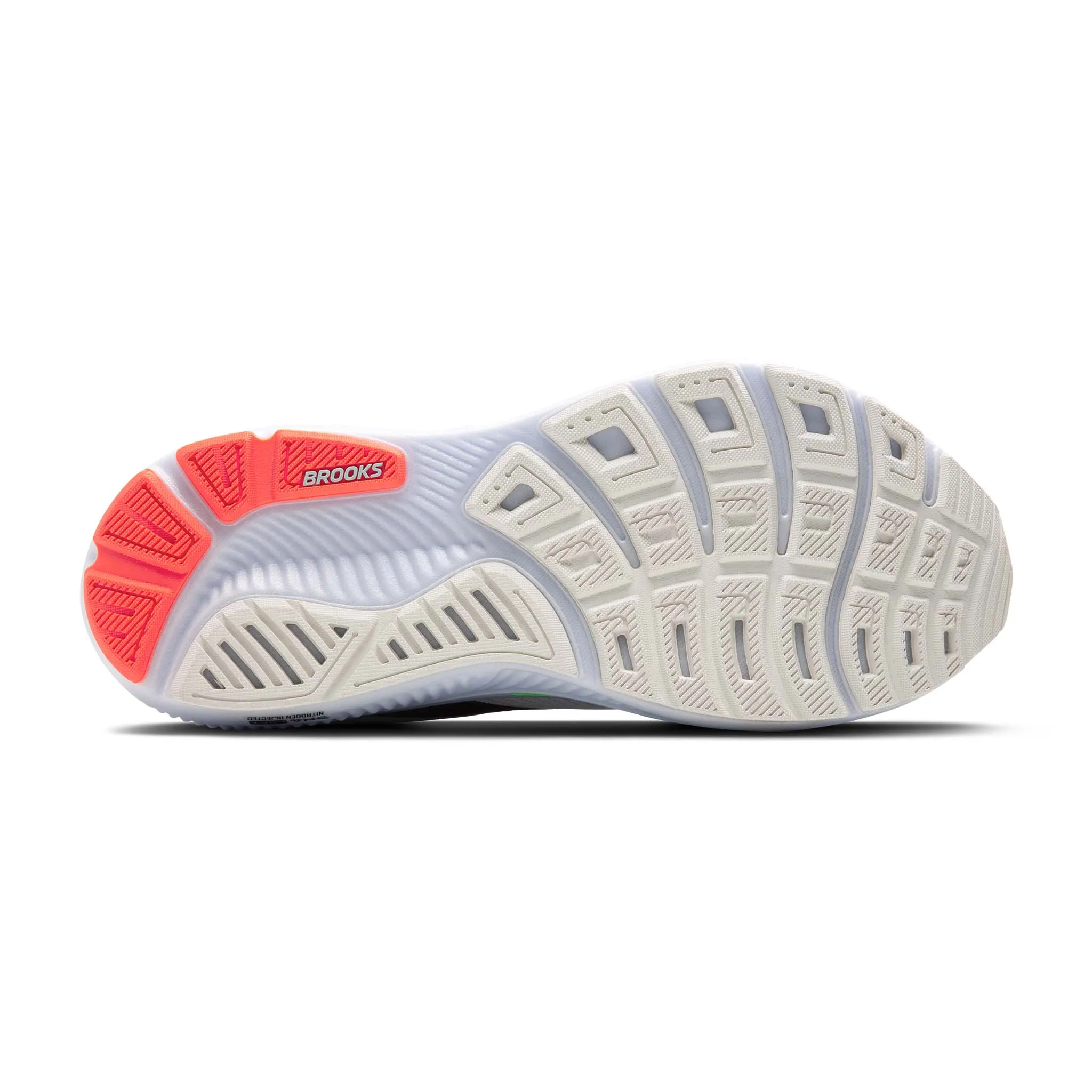 Lite Racer Adapt 5.0 Running Shoe Brooks | Men's Ghost 17 Running Shoes - White/Pink Clay/Gecko