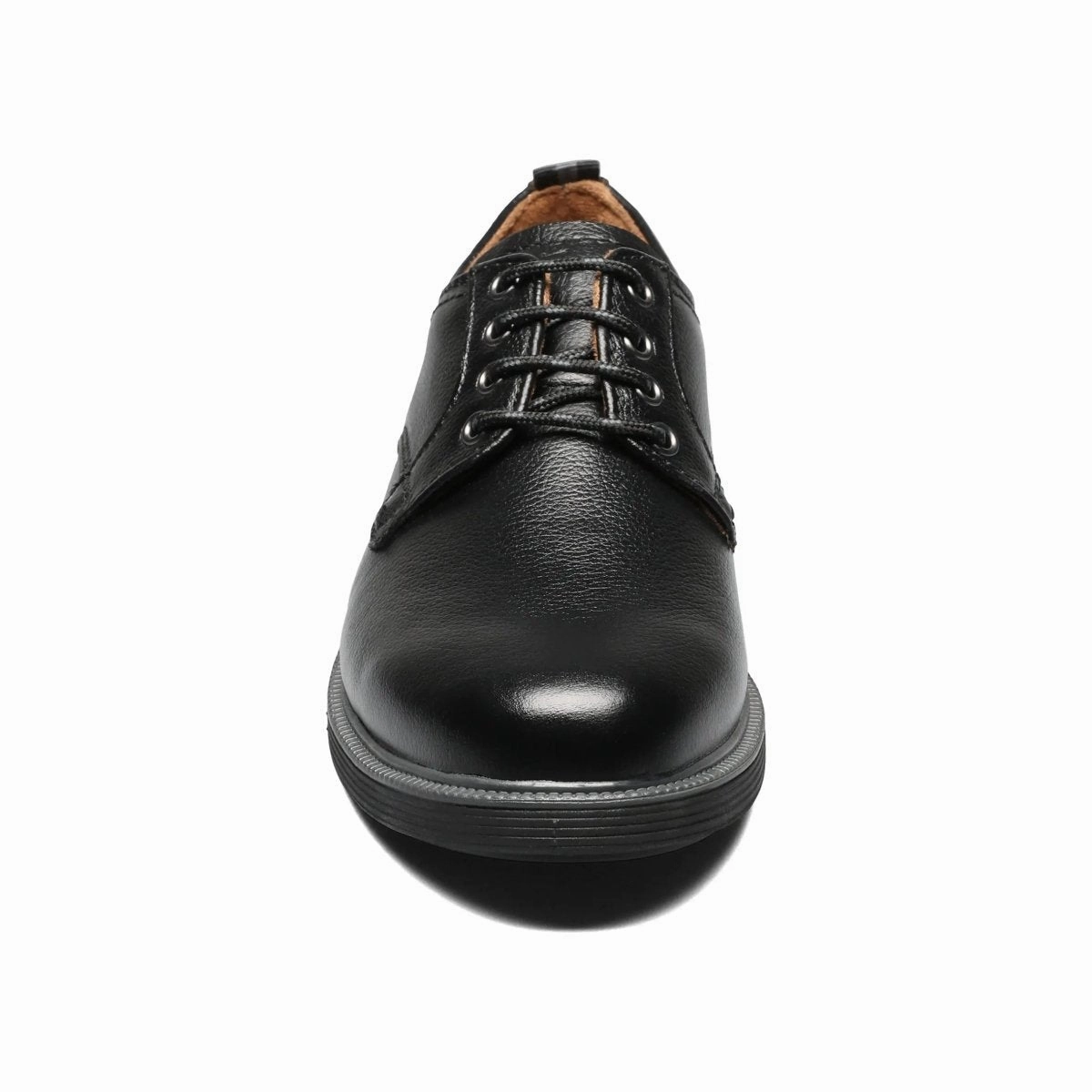 Florsheim Boy's GS (Grade School) Supacush Jr. Plain Toe Oxford Black Oxfords Vs Budapester