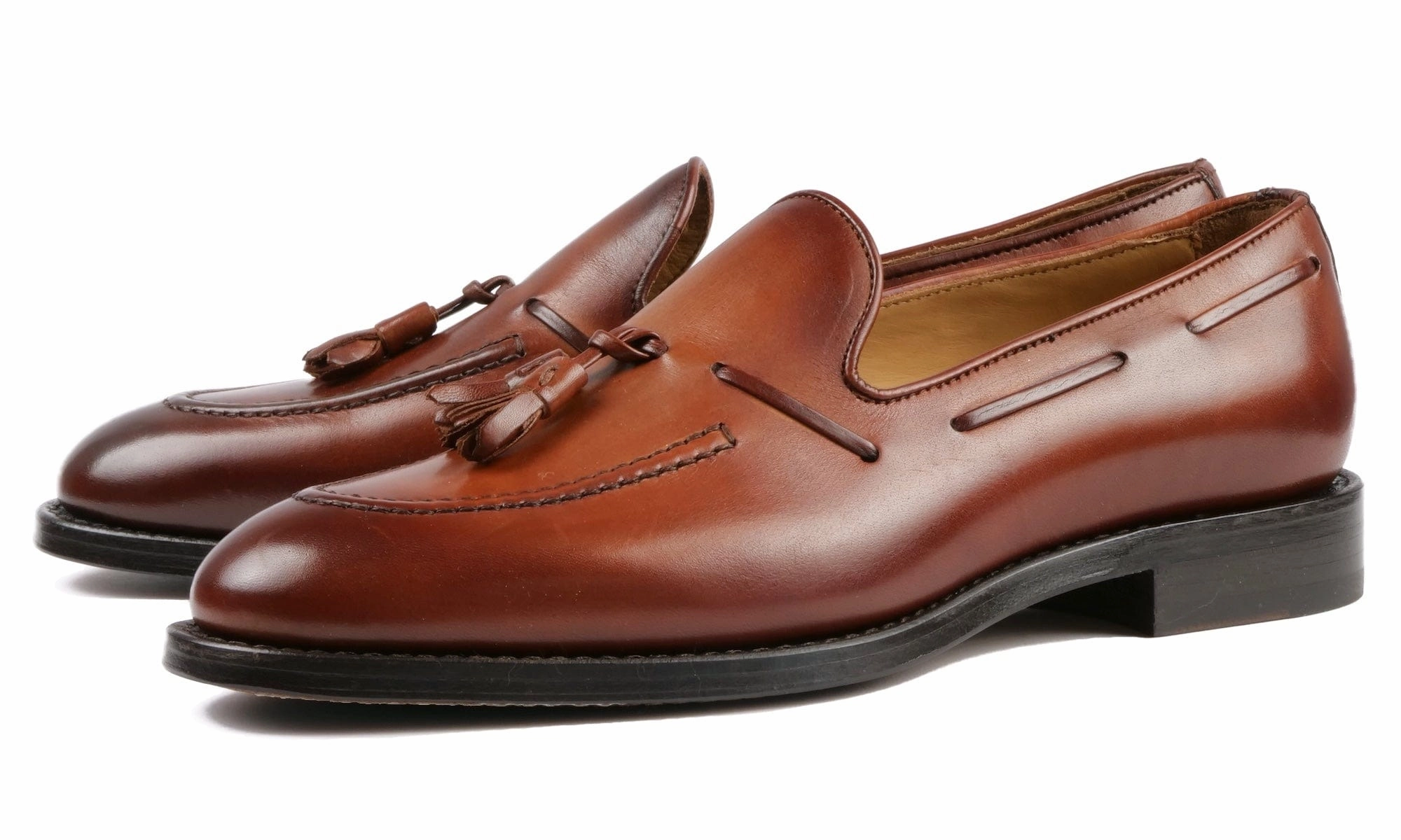 Henley Tassel Loafer Chestnut Do Loafers Stretch