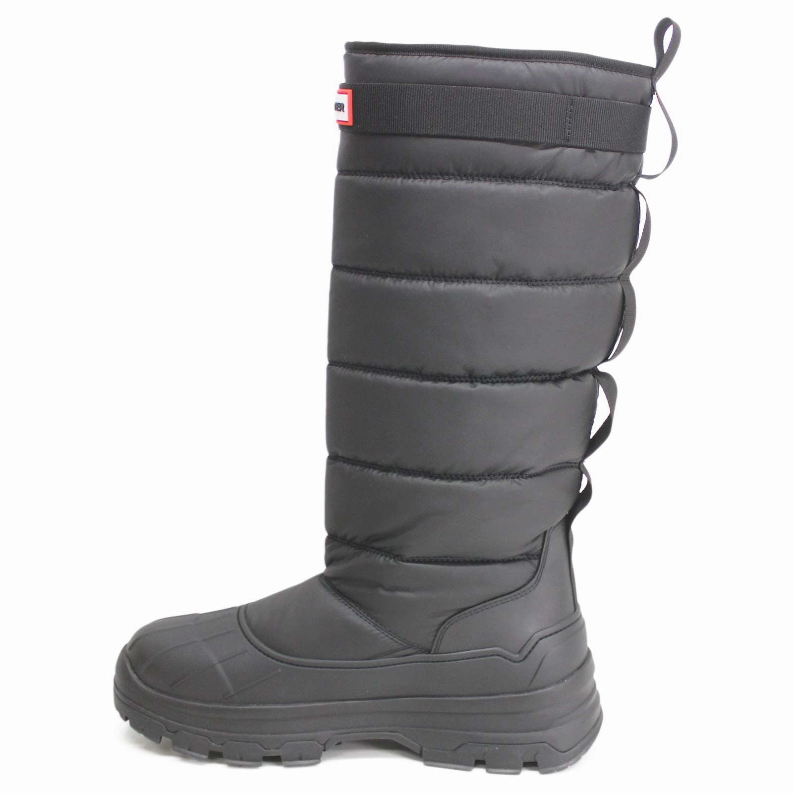 Waterproof Shoes Steel Toe Hunter Tall Buckle Snow Synthetic Textile Women's Calf Length Black Boots