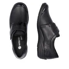 Remonte R7600-04 Black Velcro Shoe Cookie Cutter Loafers