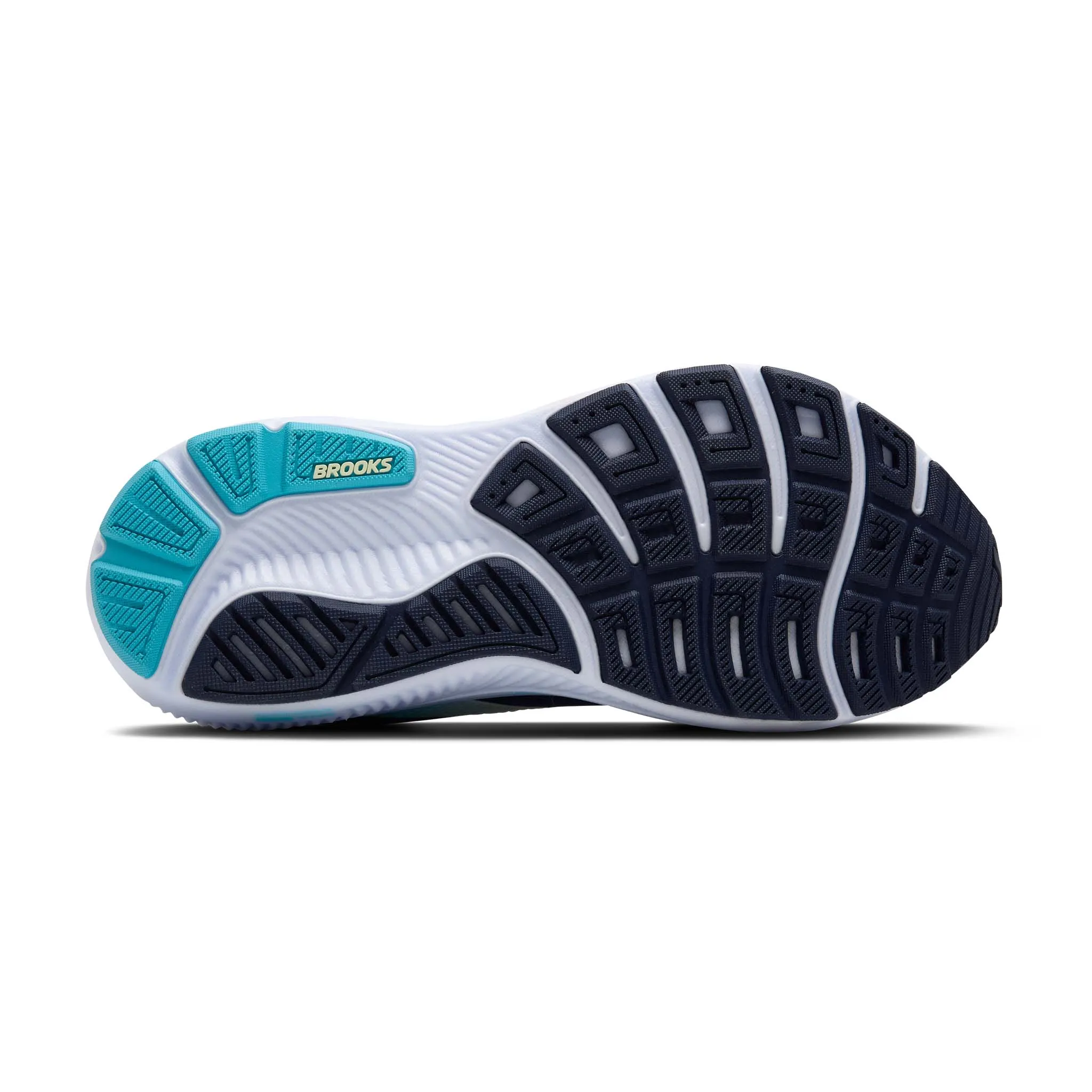 Brooks | Women's Ghost 17 Running Shoes - Navy/Green/Turquoise Best Running Shoes For Good Arch Support