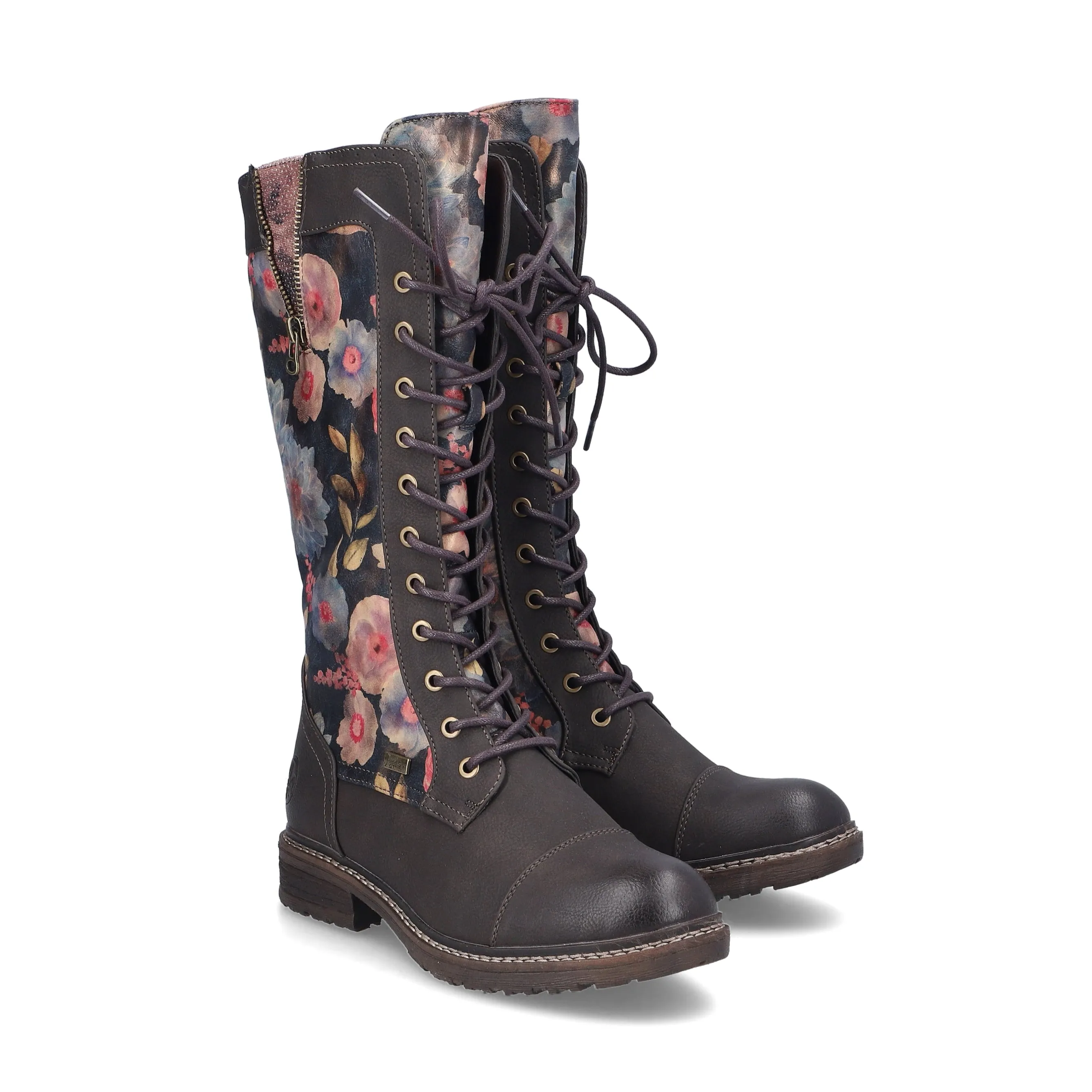 Rieker Womens Boot 94731-91 Mud/Ozean-Multi/Schwarz-Antik Fish Boots