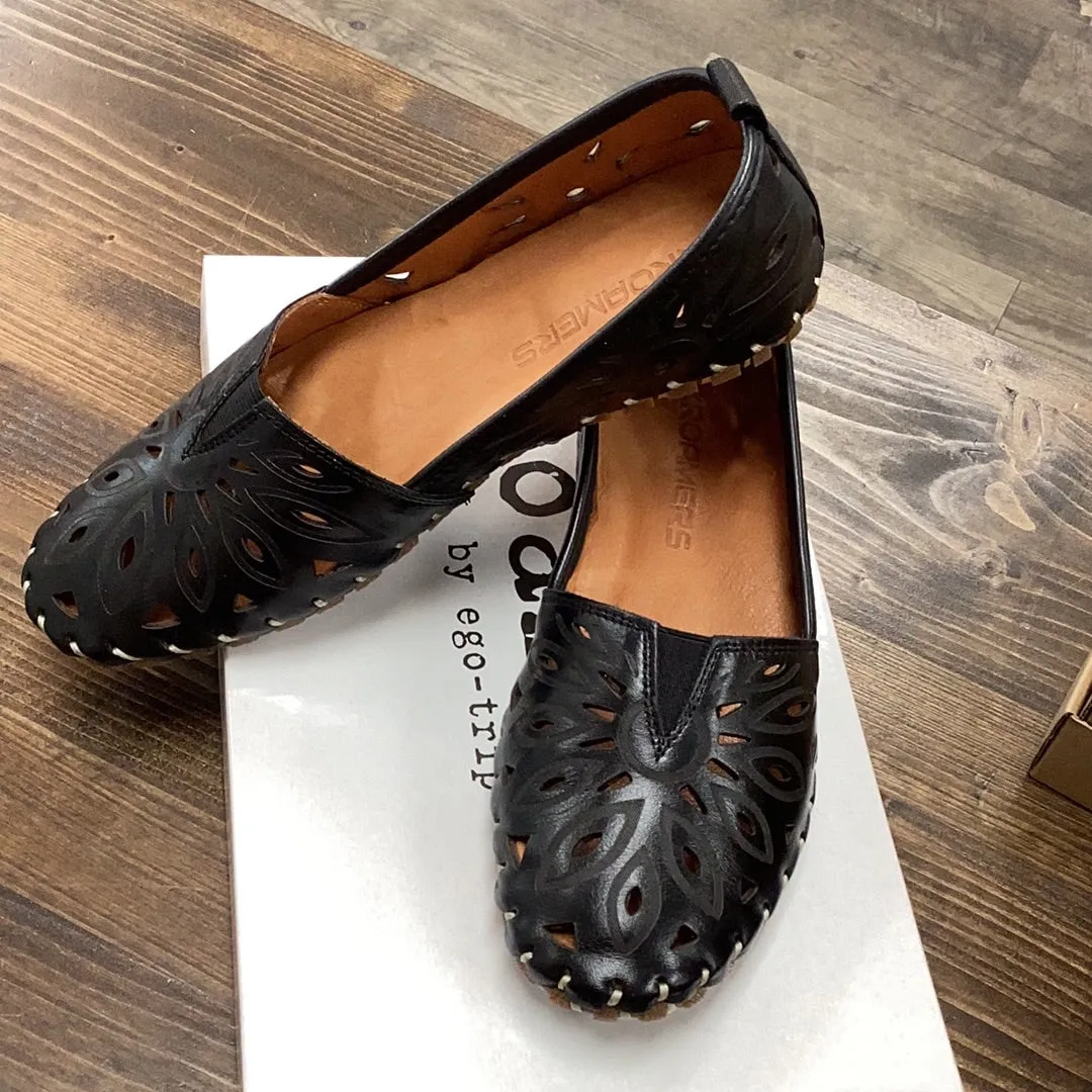 Jewelled Loafers Roamers Viola Black Loafer