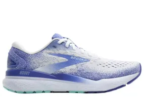 Brooks Ghost 16 Ladies Running Shoe (White/Amparo Blue/Limpet Shell) Running Shoe Fitting Near Me